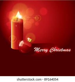 beautiful glowing vector candle background