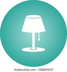 Beautiful Glyph Table lamp Vector Icon