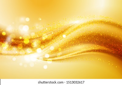 Beautiful Gold Background. Vector Illustration