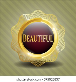 Beautiful gold emblem