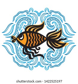 Japanese Wave Tattooocean Tattoo Arm Stock Vector (Royalty Free) 645055306