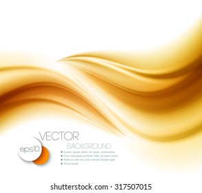 Beautiful Gold Satin. Drapery Background. Vector Illustration