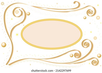  beautiful golden abstract background on a white background