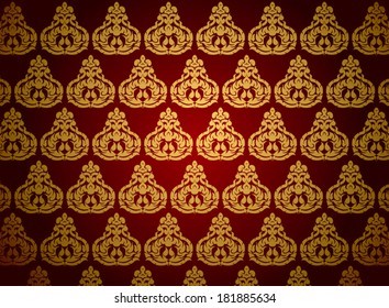 Beautiful golden art pattern wallpaper 