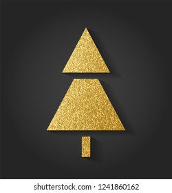 Beautiful Golden Christmas Tree