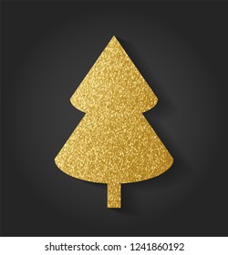 Beautiful Golden Christmas Tree