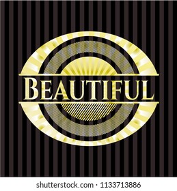 Beautiful golden emblem