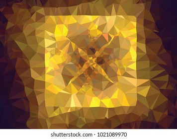 Beautiful golden fire background. Vector illustration.