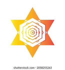 Beautiful golden flower design illustration