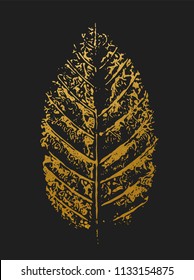 Beautiful Golden Leave