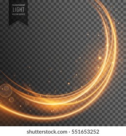 bonito efecto de luz dorada en estilo ondulado