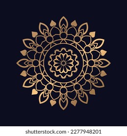 Beautiful Golden Mandala artwork design