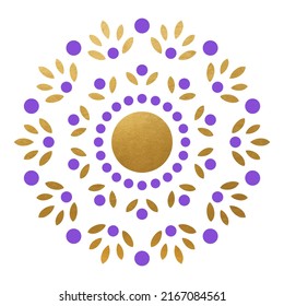 Beautiful Golden Mandala Decoration - Vector Ornament