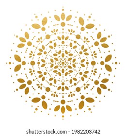 Beautiful Golden Mandala Ornament - Decoration Ornament - Vector