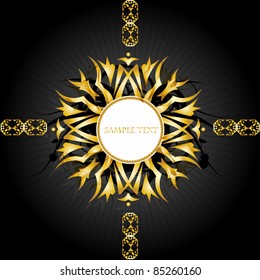 beautiful golden shield