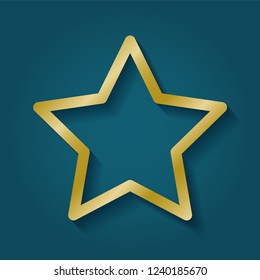 Beautiful Golden Star Stock Vector (Royalty Free) 1240185670