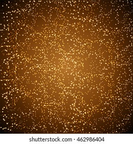 Beautiful golden stars abstract background. Vector illustration.