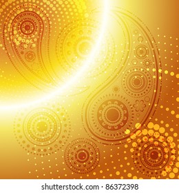 beautiful golden stylish vector background
