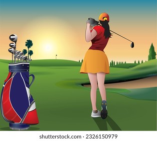 Beautiful golf course views to use as background pictures.
