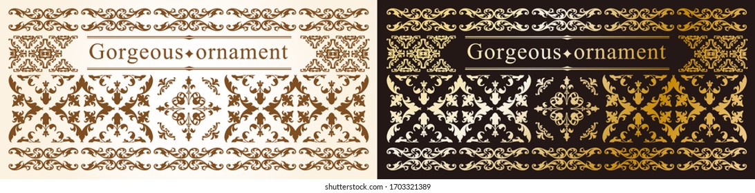 Beautiful and gorgeous ornament set