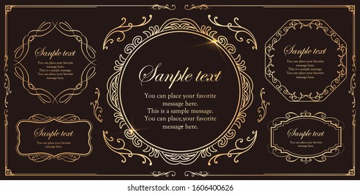 Beautiful and gorgeous vintage frame material