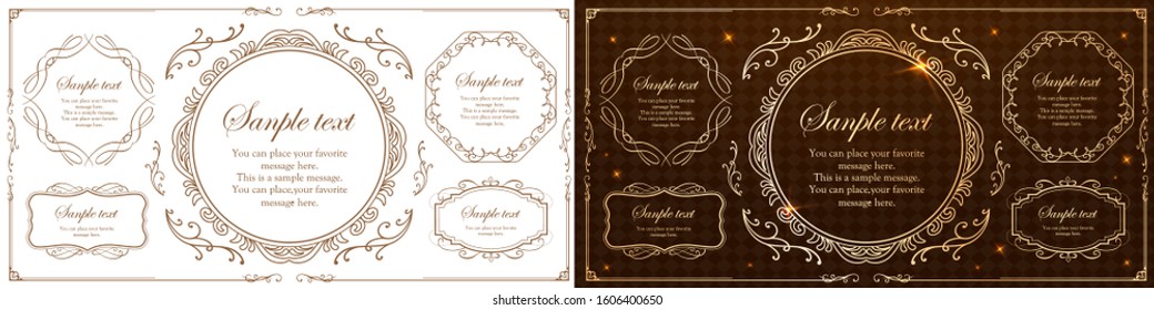Beautiful and gorgeous vintage frame material