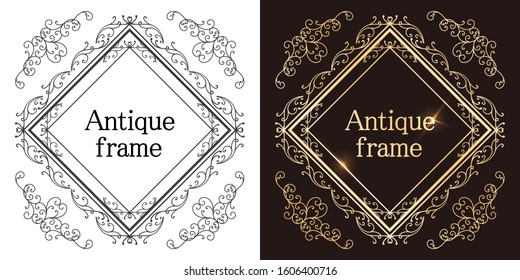 Beautiful and gorgeous vintage frame material