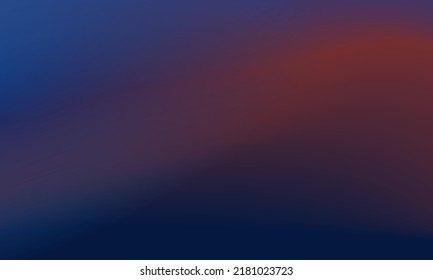 Beautiful gradation background, blue and orange, smooth and soft texture