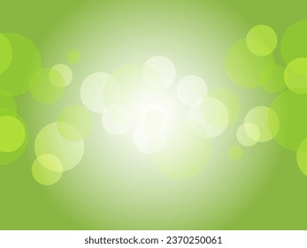 Beautiful gradation polka dot abstract background_yellow green