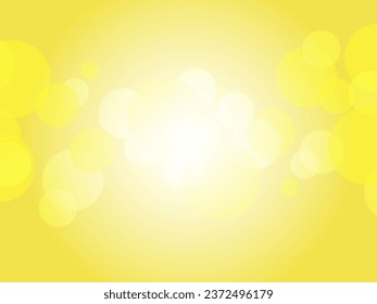 Beautiful gradation polka dot abstract background_yellow