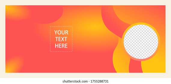 beautiful gradient abstract background template