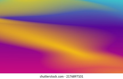 Beautiful gradient background of blue, yellow and red smooth and soft texture