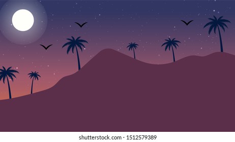 beautiful gradient background With mountain chain landscape