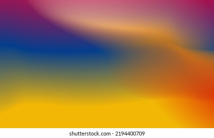 Beautiful gradient background pink, blue and yellow smooth and soft texture
