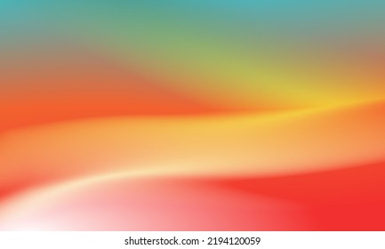 Beautiful gradient background red, yellow and green smooth and soft texture