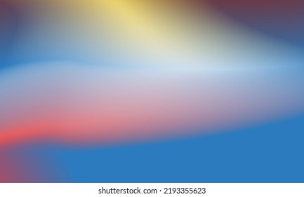 Beautiful gradient background yellow, red and blue smooth and soft texture
