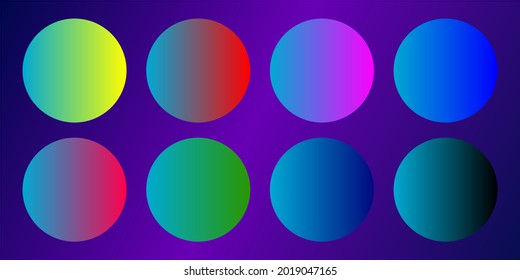 Beautiful gradient circles abstract background.