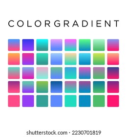 beautiful gradient color design material pack 