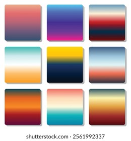 Beautiful Gradient Color, Scheme, Pallete, Theme, Vibrant, Swatch, Color Guide