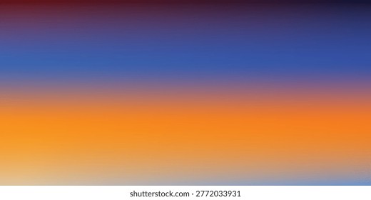 A beautiful gradient of colors in the sky, transitioning from deep red and purple at the top to bright orange and yellow, and finally to a soft blue.