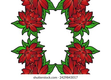 Beautiful gradient colourful TULIP flowers design illustration for wallpaper background ads clothing or wedding invitation