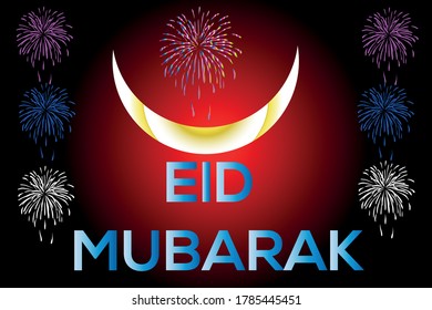 Beautiful Gradient Eid Mubarak poster