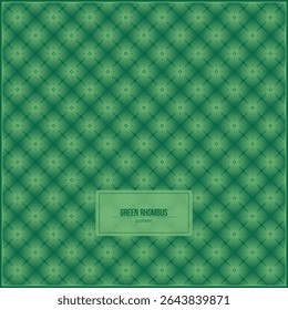 beautiful gradient green pattern of rhombus shape