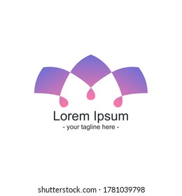 beautiful gradient kite logo icon concept