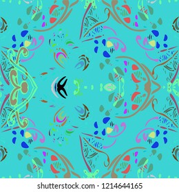 Beautiful gradient multicolor abstract background pattern seamless.