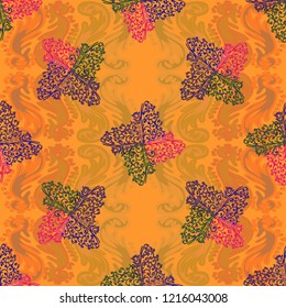 Beautiful gradient multicolor abstract background pattern seamless.