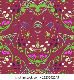 Beautiful gradient multicolor abstract background pattern seamless.