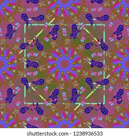 Beautiful gradient multicolor abstract background pattern seamless.