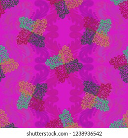 Beautiful gradient multicolor abstract background pattern seamless.