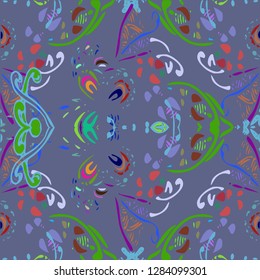 Beautiful gradient multicolor abstract background pattern seamless.